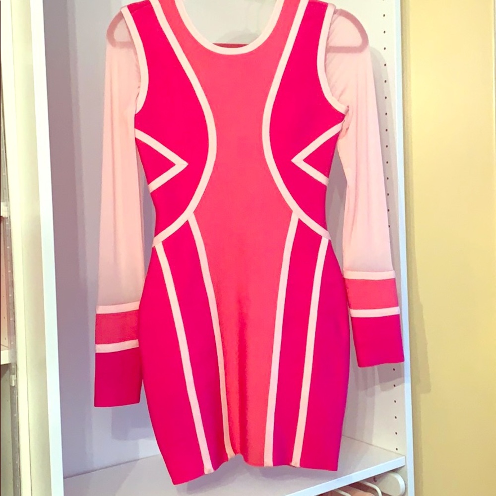 Pink Bandage Dress